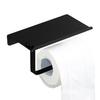 Держатель для туалетной бумаги с полкой из нержавеющей стали, держатель для туалетной бумаги, настенное крепление, винт, водонепроницаемая, устойчивая к ржавчине полка для телефона, держатель для духов