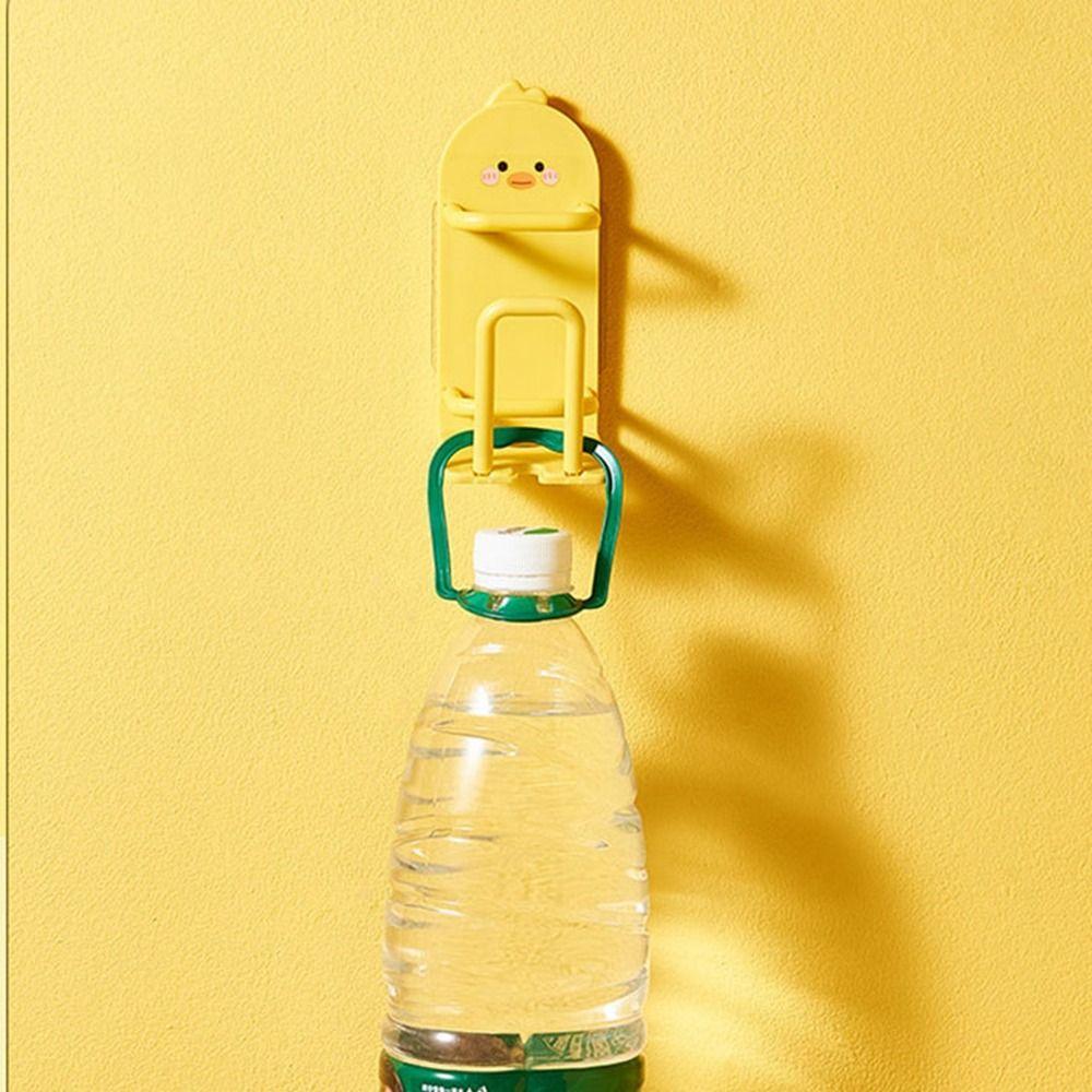 Wall Mounted Duck Toothbrush Holder Plastic Toothpaste Toothbrush Storage Rack Bathroom