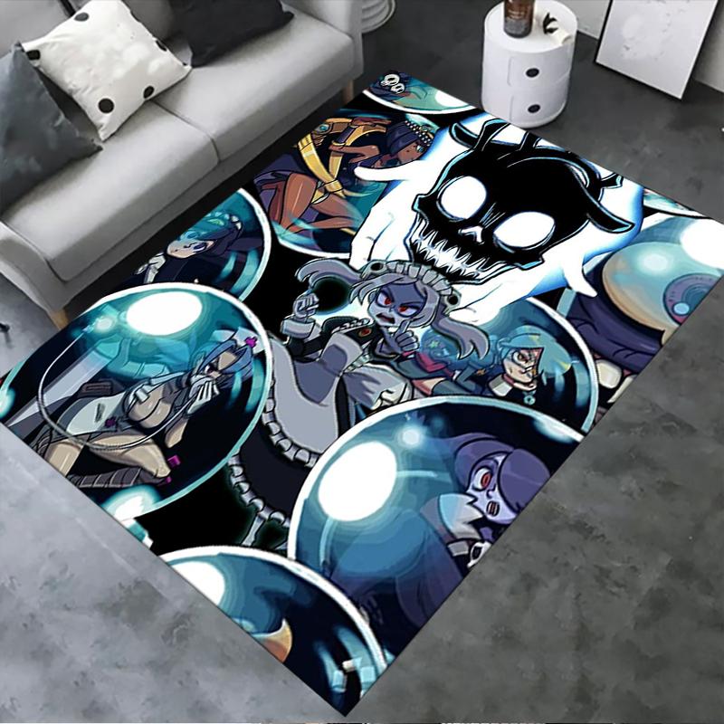 2025 Новый ковер Skullgirls для гостиной, спальни, дома, украшение дивана, детский игровой нескользящий коврик для пола 165