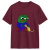 Unisex Tshirt Pepe The Frog Leisure Pure Cotton Tee Shirt Short Sleeve T Shirt Crew Neck Clothes Printed