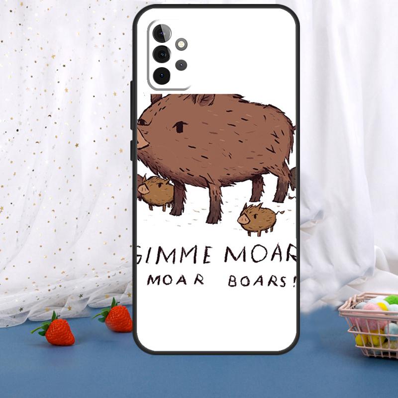 Милый кабан смешной Мультяшный Для Samsung Galaxy A55 A35 A05 A52 A32 A22 A54 A14 A16 A26 A36 A56 A06 A15 A53 A33 A13 Чехол