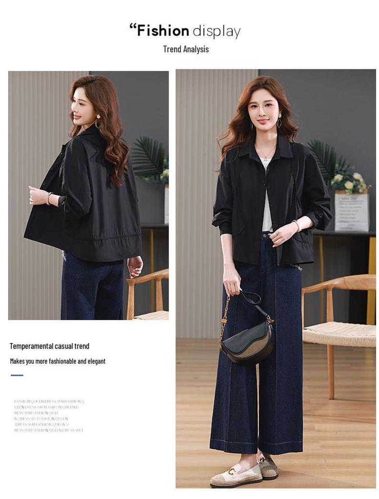 Женская рубашка с длинным рукавом из чистого хлопка - Популярная блузка осень/весна 2024