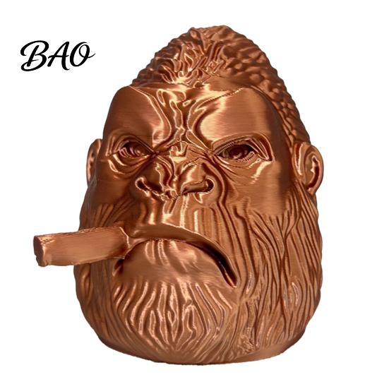 Tough Guy Style Trailer Accessory Hitch Cover, Gorilla Shape Coupling Cover Cap, Towing Unique Design Tow Hook Dustproof Protector for Truck