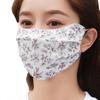 Lace Ice Silk Mask UV Protection Face Gini Mask Adjustable Face Cover  Cycling