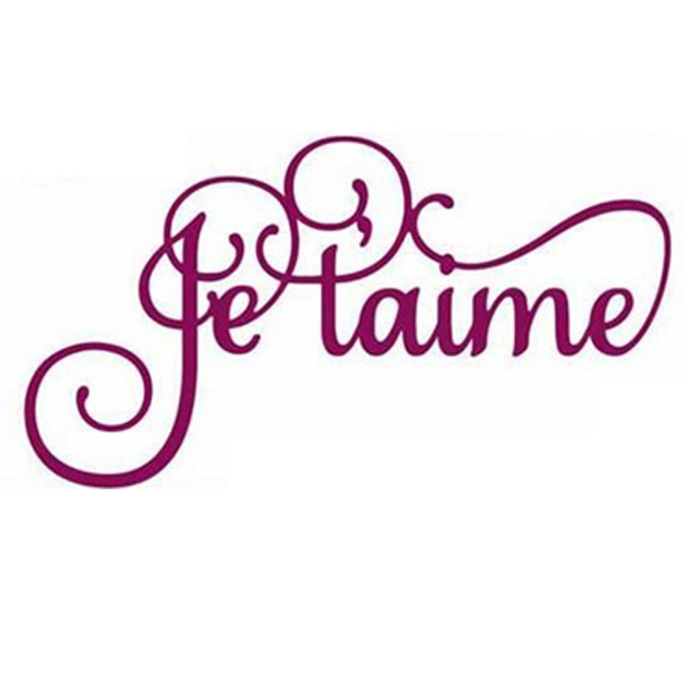 H1# Французский алфавит Вырубные штампы для скрапбукинга Декоративное тиснение Ремесло