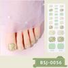 Semi-cured Gel Toe Nail Stickers Four-pointed Star Toe Gel Nail Art Stickers Nail Polish Glue Nail Stickers