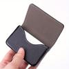 Sized Stitched PU Leather Credit Card Holder Visiting Business Card Case Wallet with Magnetic Shut for Men & Women