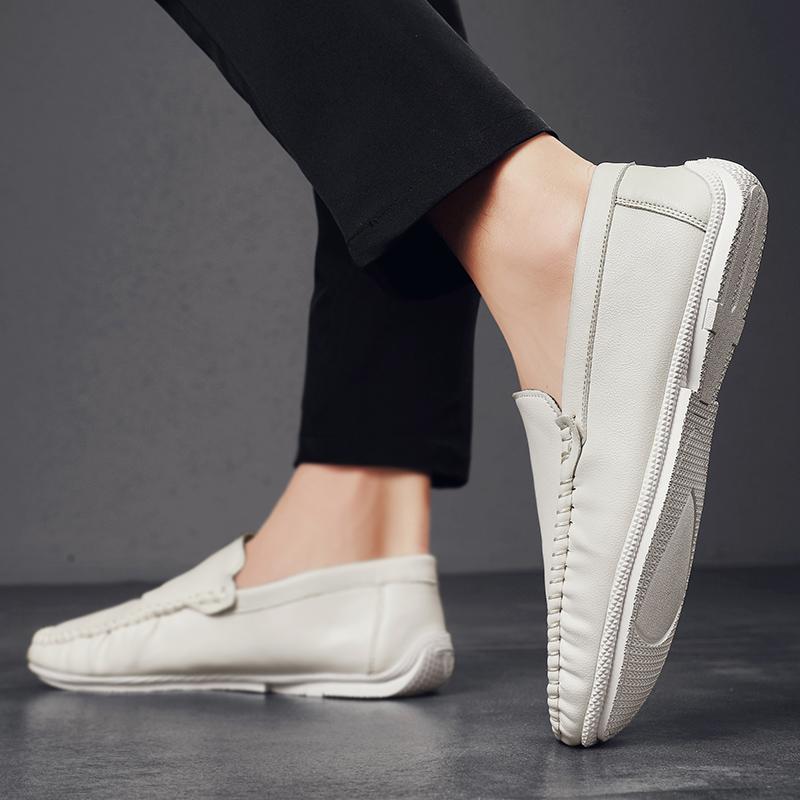 Men Driving Shoes Fashion Leather Casual Shoes Men Loafers Leisure Walk Moccasins Business Male Flats Minimalist Shoes for Men