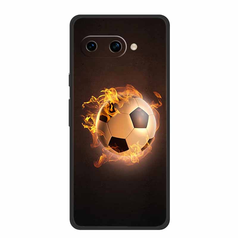 Для Google Pixel 9a Задняя крышка Чехол Ударопрочный Черный Силикон Мягкий ТПУ Чехлы для телефона Для Google Pixel 9a Чехол 9 A 6.3" Funda Capas