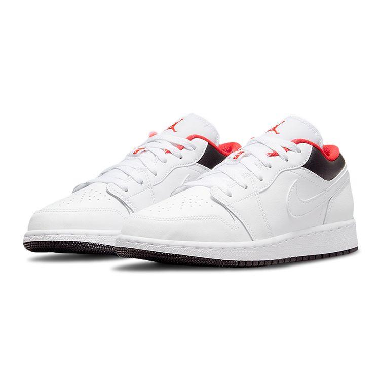 Air Jordan 1 Low GS Chicago Home White Infrared 23 Black 553560-160