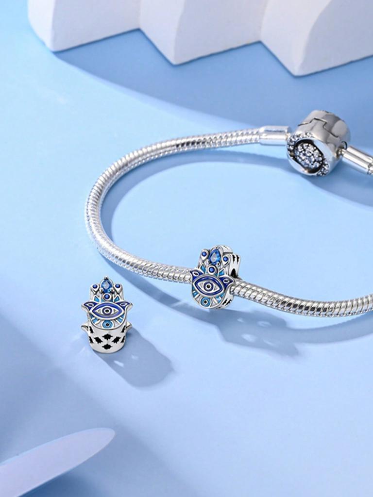 Шармы Plata Blue Ocean Beads Шарм с покрытием медью Подходит для шармов Медьоригинал Браслет Для изготовления ювелирных изделий DIY Шарм