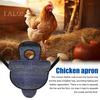 Chicken Saddle for Hens Printed Chicken Aprons with Adjustable Strap Chicken Vest Jacket Clothes for Poultry Back Feather Protection
