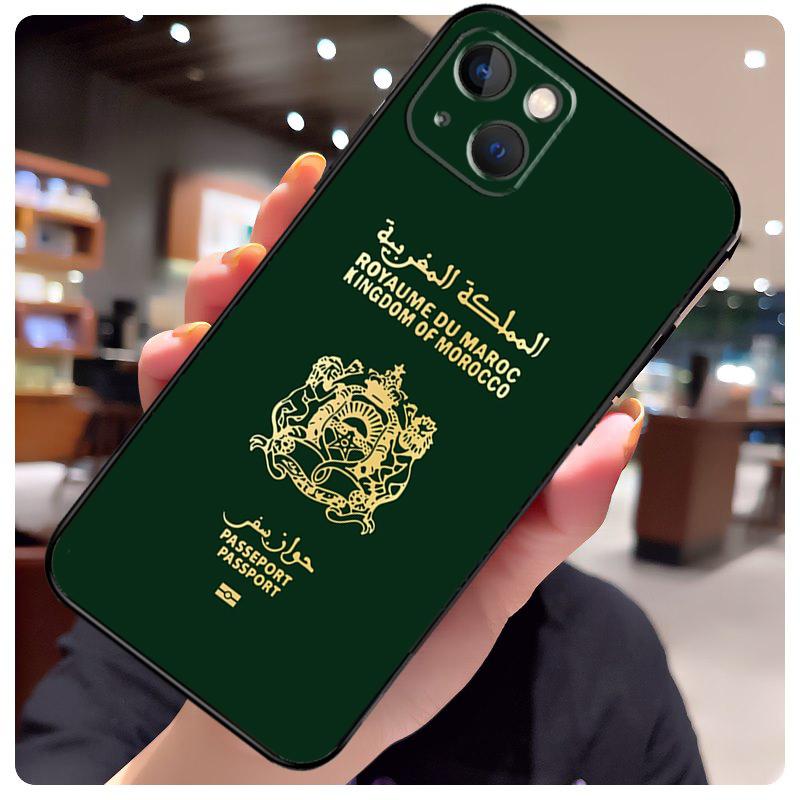 Чехол для iPhone 16 Pro Max 14 13 12 11 15 17 Pro Max mini 15 16 Plus 16e 17 Air с гербом и флагом Марокко