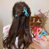 Acrylic Bow Hair Pin Candy Color Wavy Hairpins New French Hair Pin  Hairpin Accessories