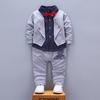 Джентльмен для малышей Baby Boy Kid Infant Fashion Shirts Tops + Pants Outfit Set