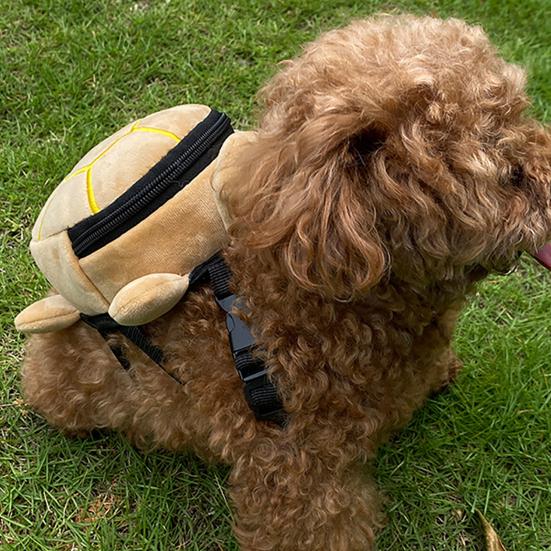 Рюкзак с быстросъемной пряжкой и застежкой-молнией, регулируемая переноска для домашних животных в форме черепахи с рисунком из мультфильма