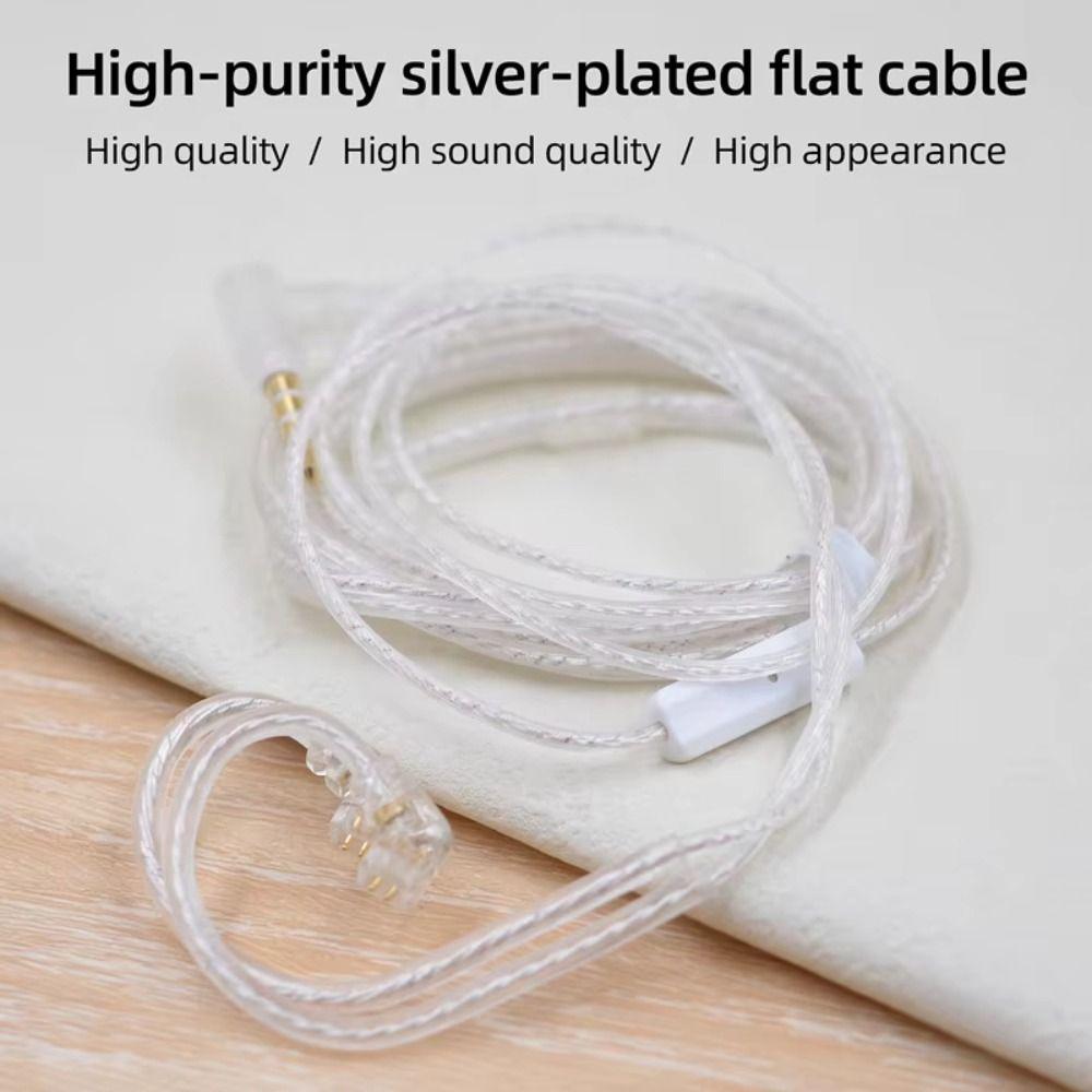 Silver Plated KZ Headphones Wire Upgrade Cable Wired Earphones KZ For ZSN PRO ZS10PRO