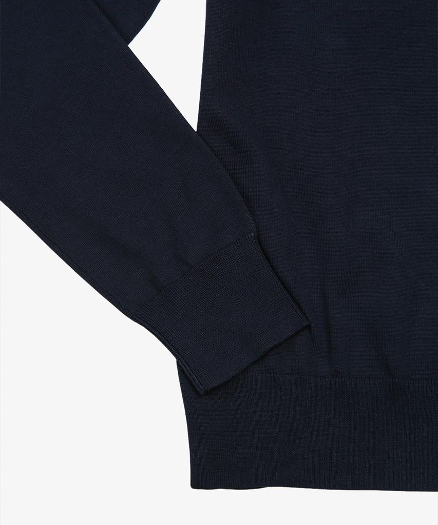 BROOKS BROTHERS Supima Cotton Crew Neck Sweater (Navy) (Bbwrmm7545Qfs)
