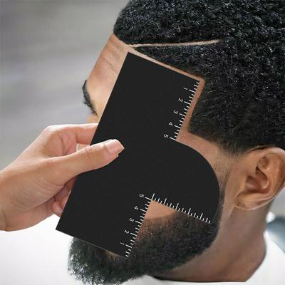 1/2 шт. Шаблон для укладки мужских волос, улучшение цвета, парикмахерская карта с индикатором измерения, руководство по подбору линий роста волос для мужчин, шаблон для стрижки волос