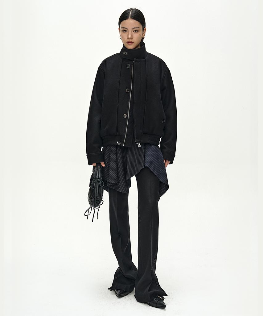 ADSB ANDERSSON BELL Linus Harrington Wool Jacket (Black)