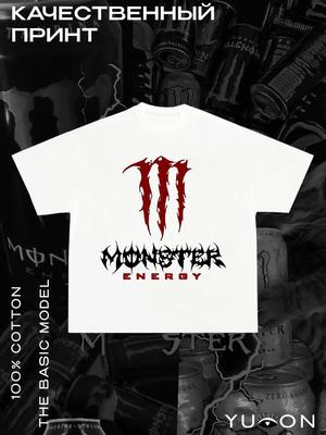 Оверсайз футболка Y2K Monster Energy