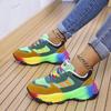 Women Sneakers Running Footwear Feminino Colorful Casual Comfort Lace Up Running Shoe Outdoor Platform Women Tenis Shoe