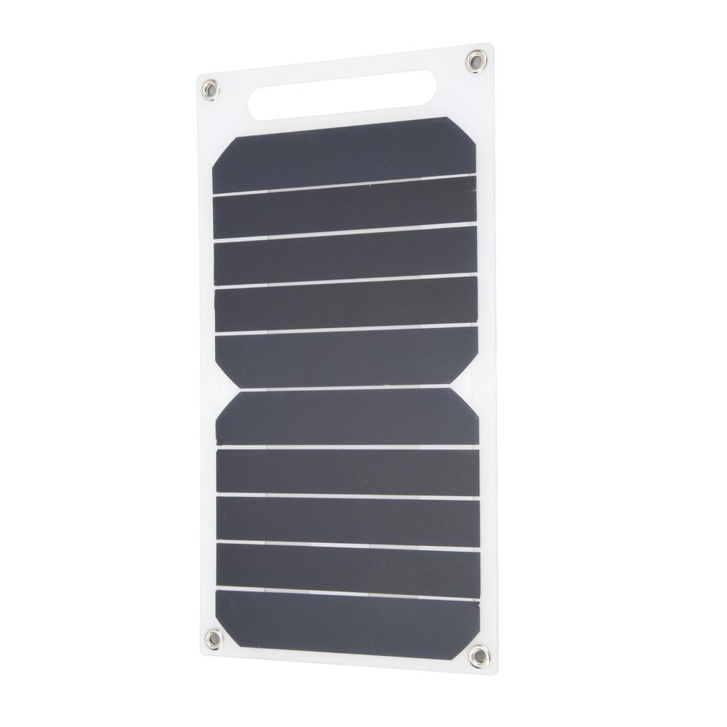 Solar Panel 10W Monocrystalline Silicon IP65 Waterproof Slim Portable Solar Panel Charger with Carabiner Suction Cup