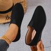 Wedge Heel Casual Single Shoes Women's Summer New Shallow Mouth Pointed Head Large Size One Pedal Suede Single Shoes