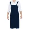 Jocube Men's H-Shaped Neck Apron, Simple, Solid Color, Stylish Cafe Apron with Large Pockets, Stain Resistant, Wrinkle Resistant, Unisex, No Ironing,