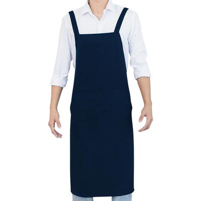 Jocube Men's H-Shaped Neck Apron, Simple, Solid Color, Stylish Cafe Apron with Large Pockets, Stain Resistant, Wrinkle Resistant, Unisex, No Ironing,