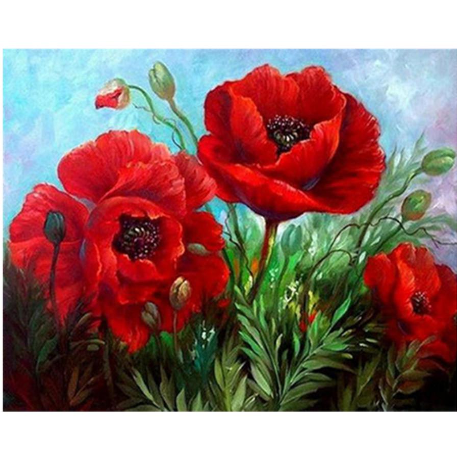 Full 5D Diy Diamond Painting Beautiful Flower Diamond Embroidery Full Lay Anime Cross Stitch Kits Home Decor Handmade Gift
