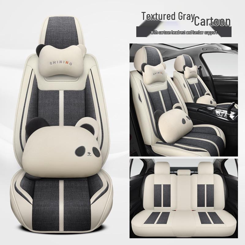 Льняная подушка на сиденье автомобиля для Tiida, Qashqai, Sylphy, Teana, Sunny, Livina и Bluebird - Полное покрытие