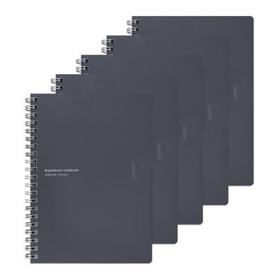 Kyokuto FOBCOOP Тетрадь на спирали, в клетку А, B6, PTA03B6K, Черная, 5