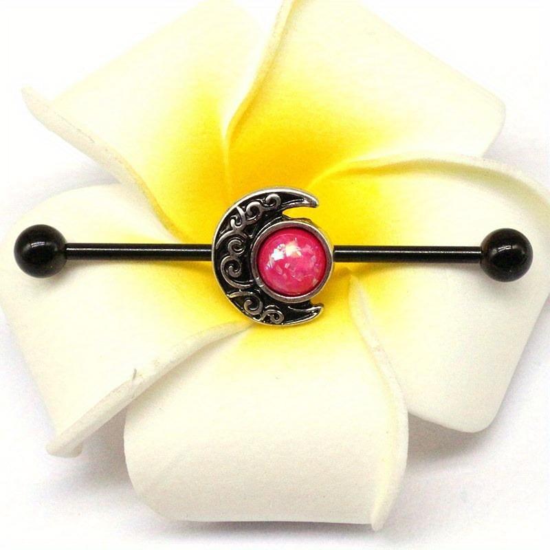 1 шт., серьги-гвоздики с черепом паука, серьги-гвоздики для ушей летучей мыши, серьги с лунным опалом, серьги-гвоздики в форме сердца, ювелирные изделия для пирсинга