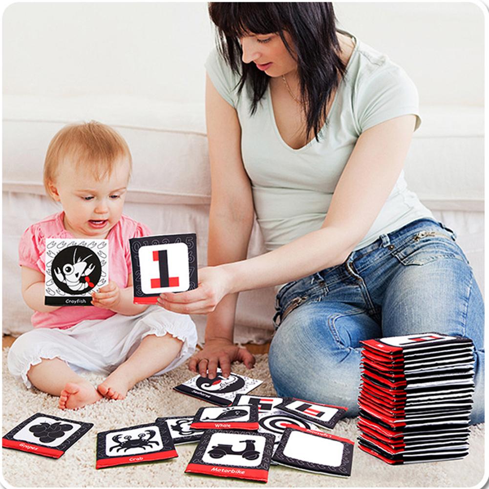 Детская тканевая карточка, супер мягкая, изысканный узор, моющаяся, разрываемая, для младенцев, не выцветающая, Enlighte F3F8