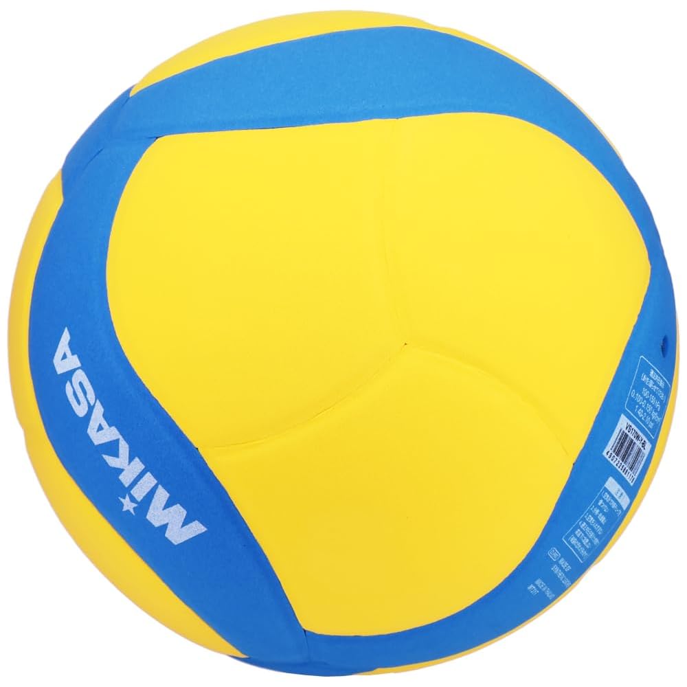 MIKASA Smile Волейбольный мяч Одобрен FIVB Желто-синий Размер 5 Рекомендуемое давление 0,10-0,15 кгс/см²