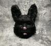 Halloween horror costume bear and rabbit mask masquerade headgear performance props