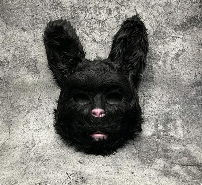 Halloween horror costume bear and rabbit mask masquerade headgear performance props