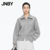 JNBY Wool Knit Loose Lapel Cardigan