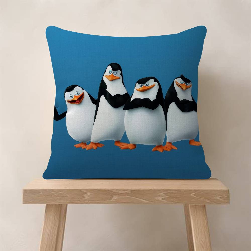 Classic Anime The PPenguins Of MMadagascar Pillow Cover Design cushion Cover decor Holiday Decorati