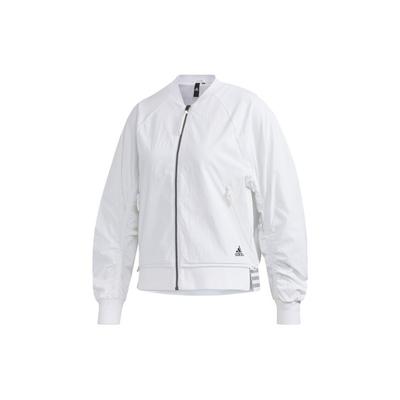 Бомбер Логотип Мятая Спортивная Куртка Женская Куртки Белые FU6228