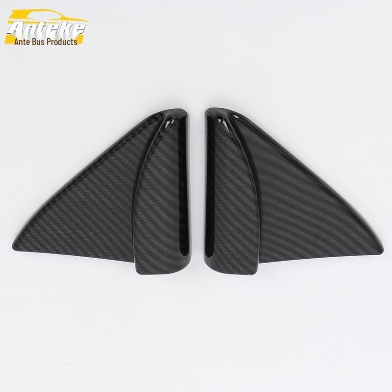18 Tuda Interior Triangle Trim: Electroplated Panel Sticker for Car Window Decoration