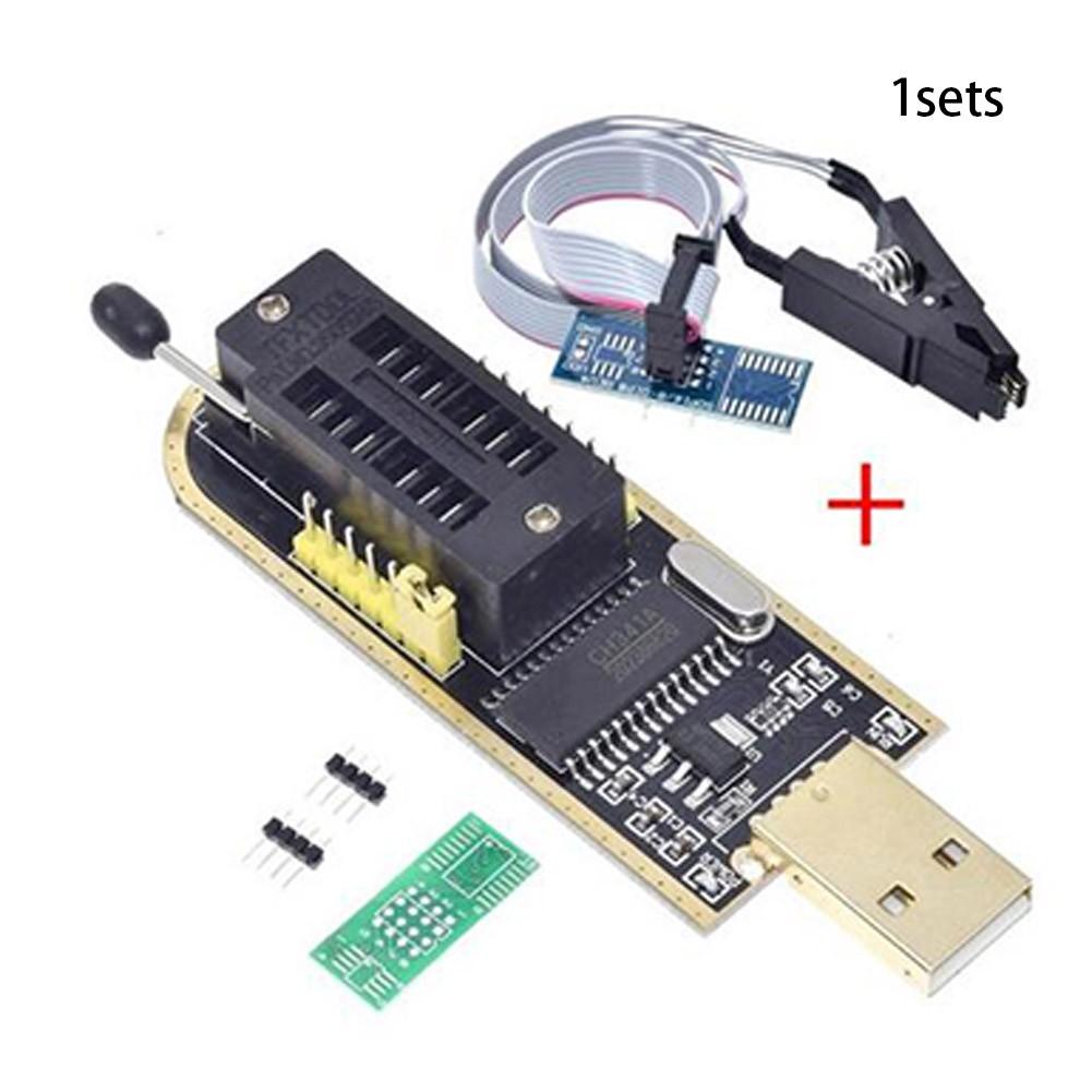 USB-программатор USB Flash BIOS серии CH341A 24 25+для чипа SOIC8 SOP8 IC адаптер