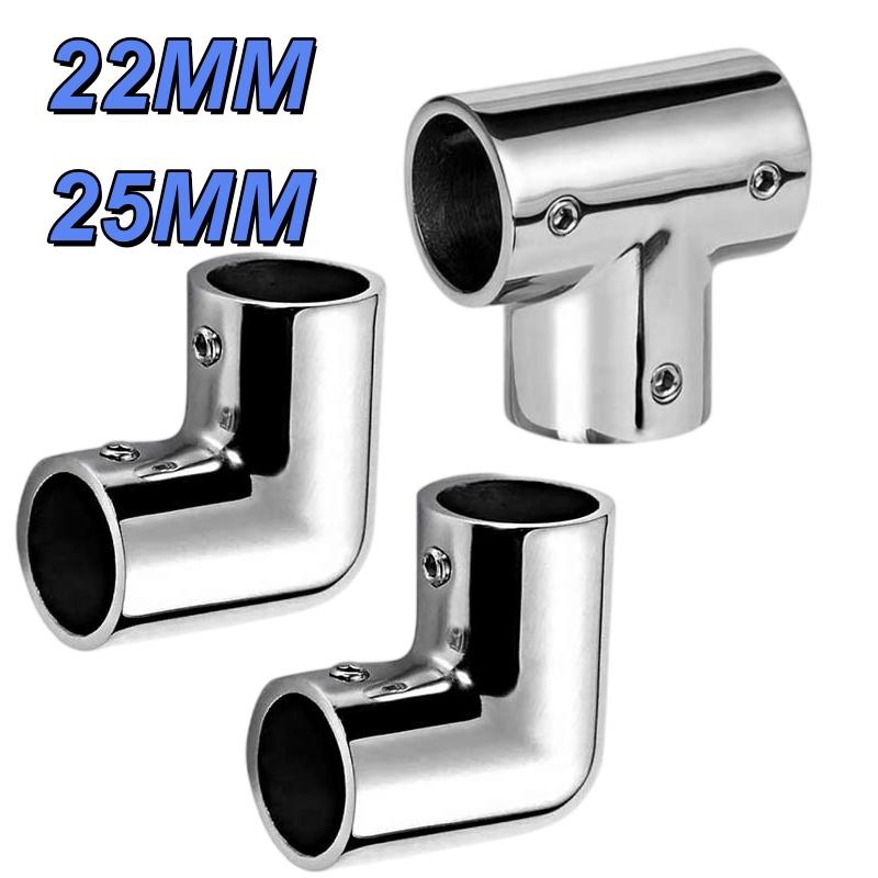 Heavy Duty Marine Pipe Connector 1Pcs 22/25mm 316 Stainless Steel Fastener for Yacht Vessel Plumbing Maintenance