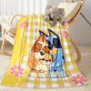 Bluey Family Adventure Blanket Comfortable Great for Office Livingroom Picnics Four Seasons Universal Stylish Decor