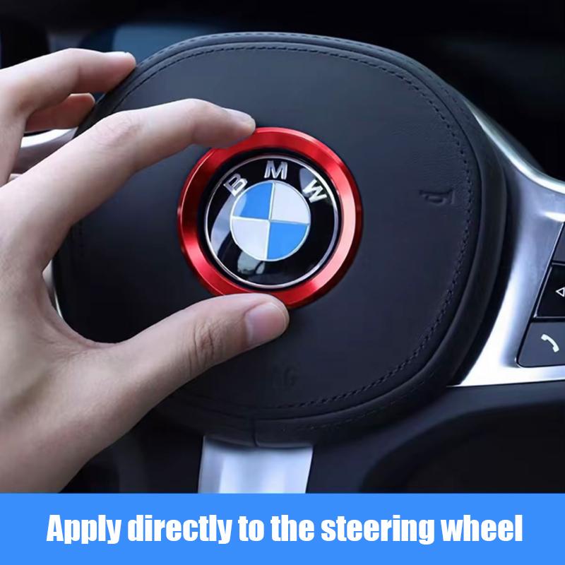BEKV7 Car Styling Decoration Ring Steering Wheel Circle Sticker For BMW M3 M5 E36 E46 E60 E90 E92 X1 F48 X3 X5 X6 X3 E83 F25 X4 F26