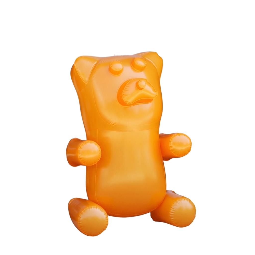 Inflatable Candy Bear Toy PVC Transparent Color Indoor Decoration