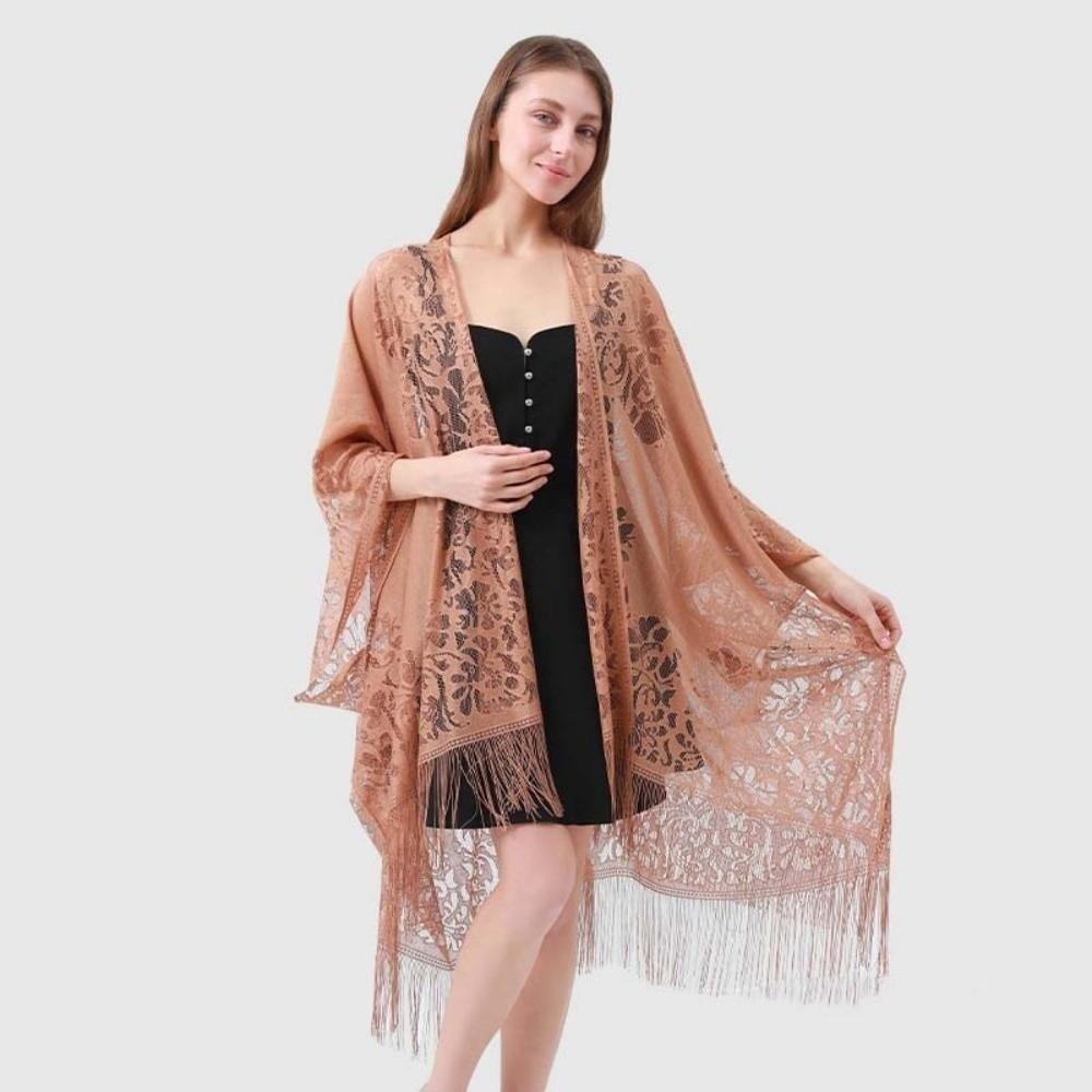 Breathable Sunshade Thin Large Scarf Sunscreen Seaside Vacation Cloak Women
