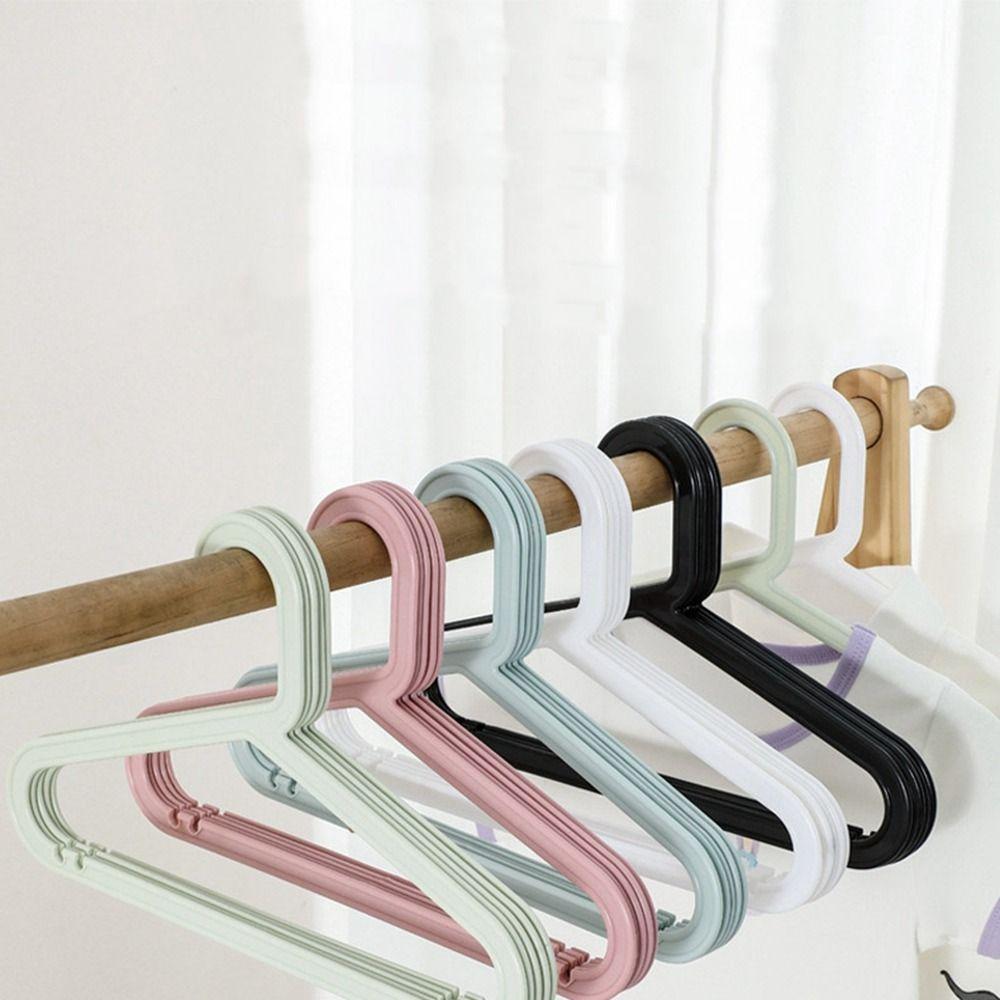 10Pcs Plastic Clothes Drying Rack Nordic Style Baby Hangers Clothes Display Hangers for Home