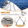 1-100Pcs Double Hole Cable Crimp Sleeve M1 to M12 Wire Ferrules 8-Shape Aluminum Cable Stopper Crimp Rope Hardware Accessories